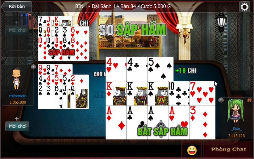Mậu Binh SV66 - Khám phá chi tiết luật chơi game bài 9 Tổ hợp bài trong từng chi là căn cứ phân định thua thắng trong Mậu Binh SV66