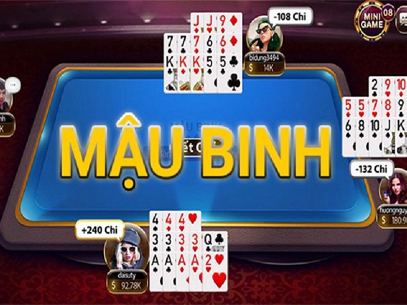 Game đánh bài đổi tiền thật trên điện thoại đáng chơi nhất Việt Nam 9 Game bài Mậu Binh – Game bài được yêu thích hàng đầu hiện nay